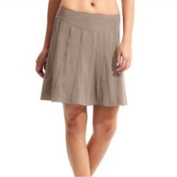 Athleta Gray Tan Wear Walk About Pleated Flare Skort Athletic Golf Tennis 16 - Picture 15 of 15